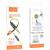 Jack 3,5mm - Jack 3,5mm 1,0м stereo HOCO UPA16 Series, плоский, желтый