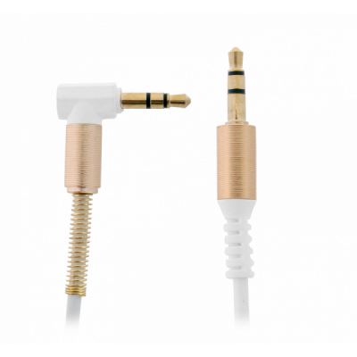 Jack 3,5mm - Jack 3,5mm 1,8м Орбита OT-AVC23(3315) витой, угловой, белый