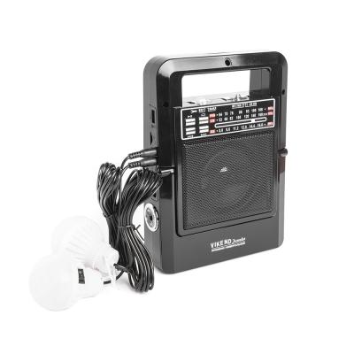 Радио VIKEND TRAVELER, АКБ 1200 мАч, 2*R20, USB/TF, солн. панель, 2 лампочки