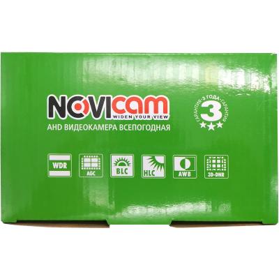 Видеокамера AC13W NOVIcam уличная всепогодная Bullet AHD,1/4" 1 Mpix CMOS SOI H 62, 3.6мм (АКЦИЯ!!!)