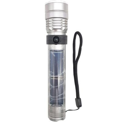 Фонарь ручной Boruit RJ-0800, CREE 1*XPE, 3Вт, 180lm, 1*18650, solar/USB/PowerBank