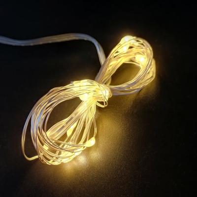 Гирлянда проволочная, 1,9м, 20LED, т.бел. роса, 3*AA, Luca String Light /87410/
