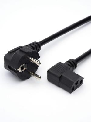 Шнур питания C13 1,8м GoPower, 0.75мм, угловой (1/125) /24536