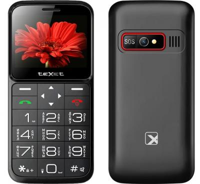 Мобильный телефон teXet TM-B226 черный-красный*