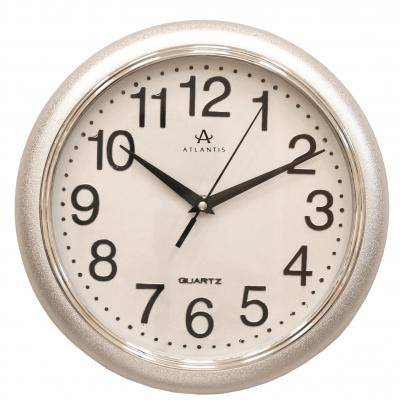 Часы настенные Atlantis TLD-6087 серебр.корпус/серебр. циферблат