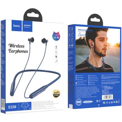 Беспроводные наушники HOCO ES58 Sound tide, Bluetooth, спортивная, синий