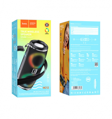 Активная колонка HOCO HC12 (FM/USB/microSD/BT/TWS), черный