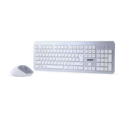 Комплект клавиатура+мышь Smartbuy 233616AG, серебро/белый, SBC-233616AG-SW