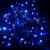 Гирлянда нитевая уличная, 10м, 80LED, син./2 LED мерц, Ч.П. LX-215