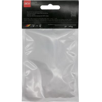 Jack 3,5mm - Jack 3,5mm 1,0м, ACV AC12-3511S, серый, нейлоновая оплётка