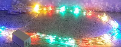 Гирлянда дождь, 2,0м/0,75м, LED, RGB, LX-3-58 трубка