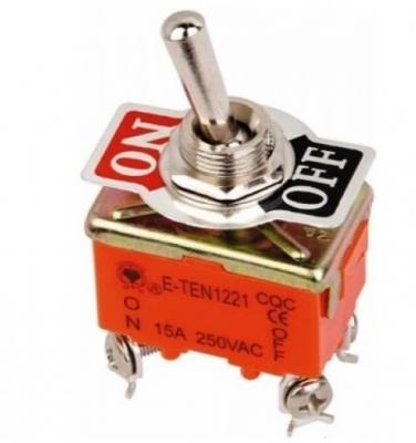 Тумблер E-TEN-102 (1221) ON-OFF 4pin 250V/15A