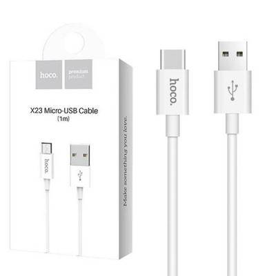 Кабель USB - micro USB, 1,0м, HOCO X23 Series, белый