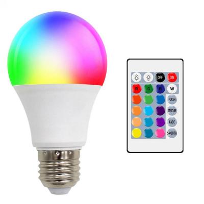 LED лампа A60/09W/RGB/WW/E27, пульт, OG-LDP39