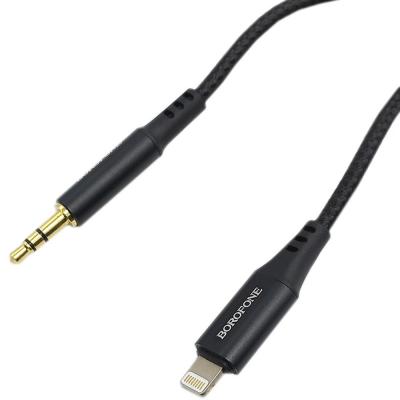 Jack 3,5mm - Lightning 1,0м, BOROFONE BL7, черный