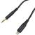 Jack 3,5mm - Lightning 1,0м, BOROFONE BL7, черный