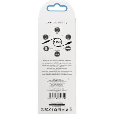 Jack 3,5mm - Lightning 1,0м HOCO UPA19, черный 