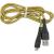 Кабель USB - Lightning 8pin, 1,0м, Smartbuy, карбон, экстрапрочный, до 2А, жел (iK-510n-2 yellow)***