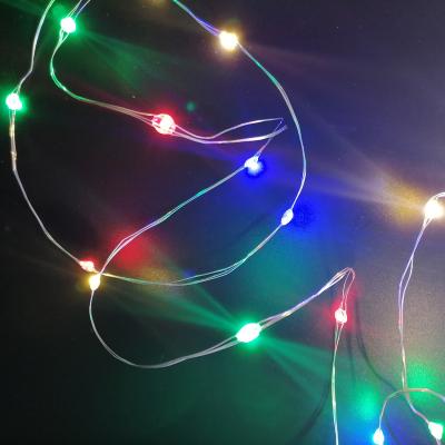 Гирлянда провол. 50м, 500LED, капля на тройном проводе, RGB; LX-134