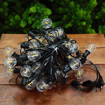 Гирлянда белт-лайт, уличная, 15м, 50LED mini, т.бел, шаг 50см, лампы в компл