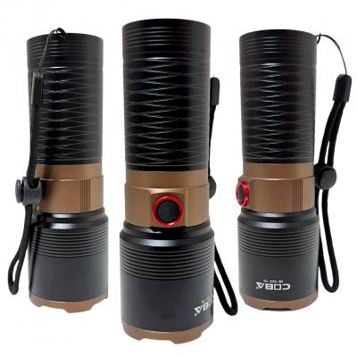 Фонарь ручной CB-X53-TG, Laser LED, ZOOM, функц. powerbank, встр. акб, Type-C БИТАЯ УПАКОВКА