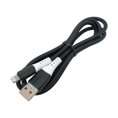 Кабель USB - Lightning 8pin, 1,0м, Ugetus X82, силикон, черный 