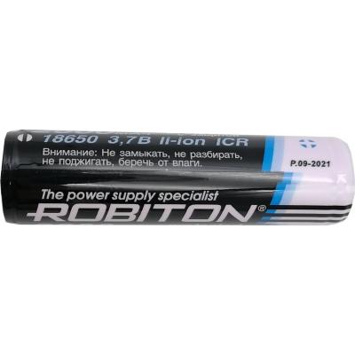 Аккумулятор 18650, 2600 mAh, с защитой 2.6/Li18650 /12383/ ROBITON