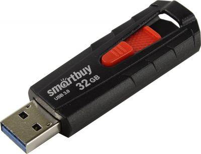 USB 3.0 накопитель Smartbuy 32GB Iron black/red (SB32GBIR-K3)