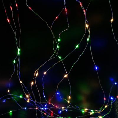 Гирлянда дождь проволочная, 2,0м/1,8м, LED, RGB, HL-25