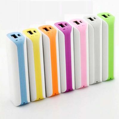 Корпус Power Bank для 1-го аккум. 18650, пластик, белый с цв. полосой /98841/
