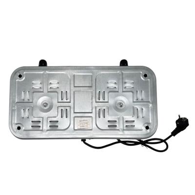 Электрическая плитка 2 конфорки, спираль, Happy Panda HP-03W (2000 Вт, белый)