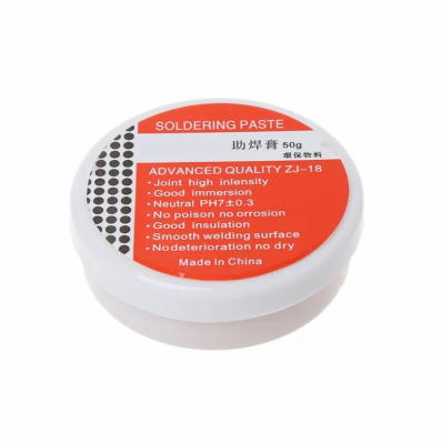 Флюс-паста SOLDERING PASTE PH7+-0.3 (ZJ-18) 50гр./37059