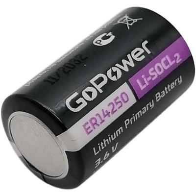 Элемент питания ER14250 (1/2AA) GoPower PC1 (1/10/500) /15329