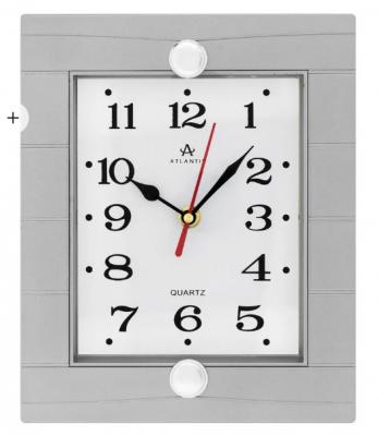 Часы настенные Atlantis TLD-6065B серебро (silver)