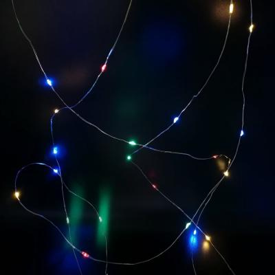 Гирлянда штора, 3,0м/3,0м, 300LED, RGB, с контроллером, IP65, пульт, USB 5В/1-2А, LDG08