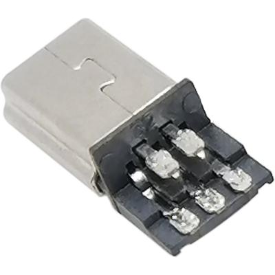 Штекер miniUSB-B на кабель 5pin + корпус
