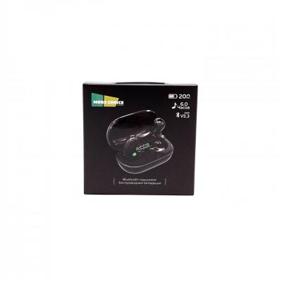 Беспроводные наушники More choice BW01 TWS, bluetooth, в кейсе, черный