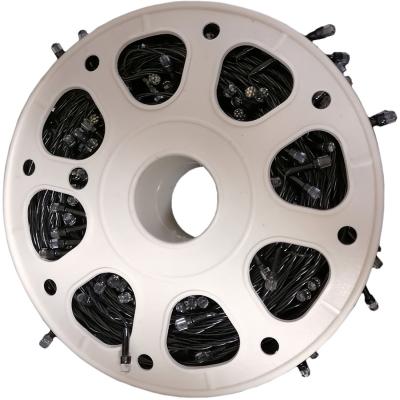 Гирлянда катушка, 100м, 480LED, 8mm, граненый, т.бел. LX-128/236