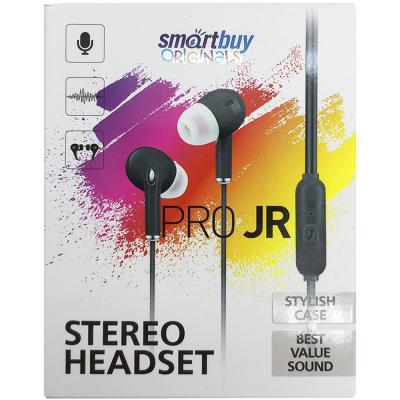 Внутриканальная гарнитура SmartBuy Pro JR, черная (SBH-105-BL)