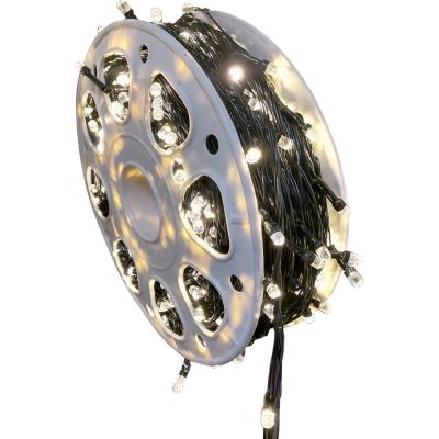 Гирлянда катушка, 100м, 480LED, 8mm, граненый, т.бел. LX-128/236