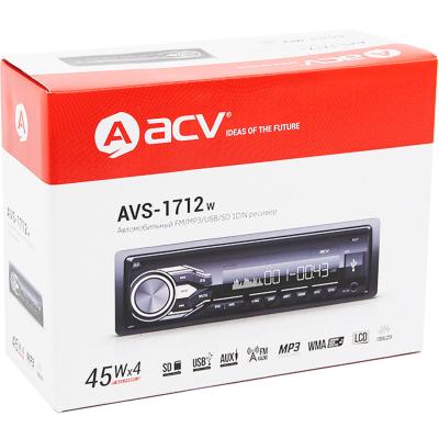 Автомагнитола ACV AVS-1712W USB/SD/FM