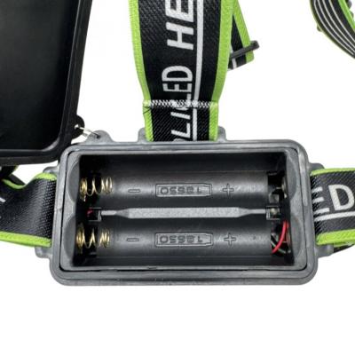 Фонарь налобный JY-903, Laser LED, ZOOM, 2*18650, Type-C