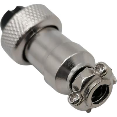 MIC12 (GX12) гнездо 2pin, на кабель (5А, 125В) /107037/