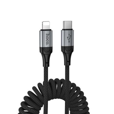 Кабель Type C - Lightning 8pin, 1,5м, HOCO X121 Nuevo, 27W, витой, черный