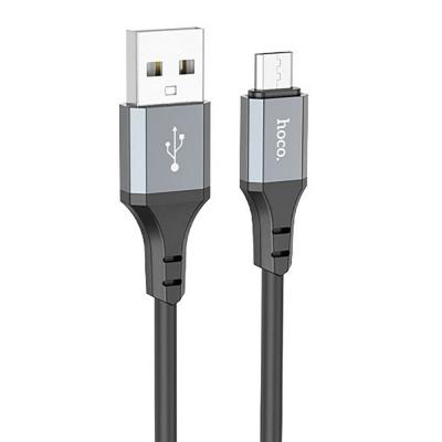 Кабель USB - micro USB, 1,0м, HOCO X86 Spear, 2.4A, черный