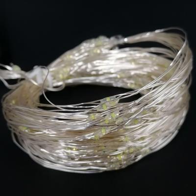 Гирлянда проволочная, 2м, 20LED, бел. 1м шнур, IP20, П.П. (4*AA) /32984/