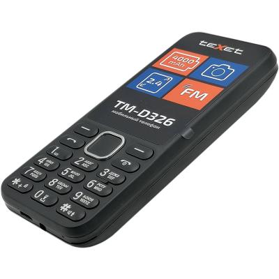 Мобильный телефон teXet TM-D326 черный