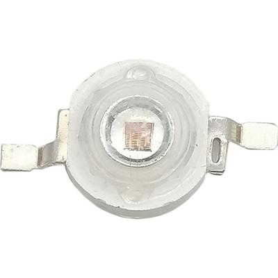 Светодиод 3W красный (Uпит=2,2-2,4V, d-8mm, h-5.5mm) 