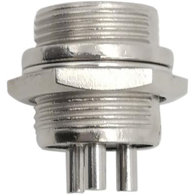 MIC16 (GX16) штекер 3pin, на корпус (7А, 125В)