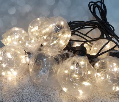 Гирлянда нитевая, уличная, 2м, LED, желт., 10шт, ШАРЫ, LX-3-57
